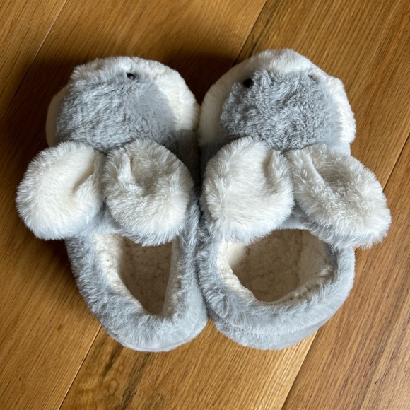 Girls Bunny Slippers - Picture 2 of 3